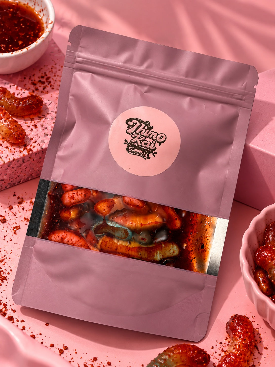 Sour Worms Chamoy
